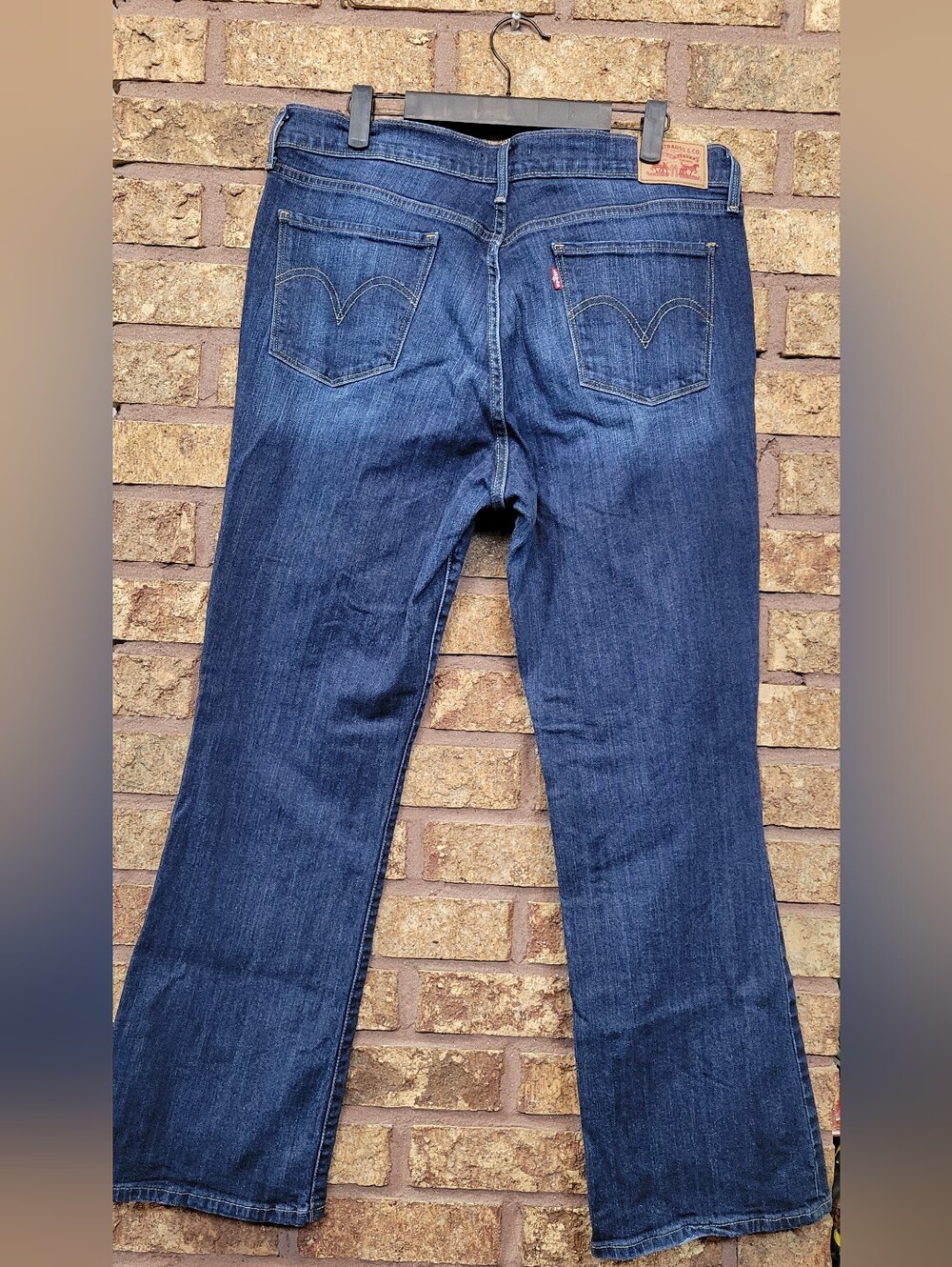Levi 515 Bootcut Dark Blue Bootcut Denim Jeans Stretch Size 12 - Picture 5 of 11